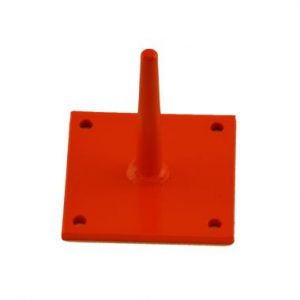 4 X 4 Safety Orange Plate Display Pins