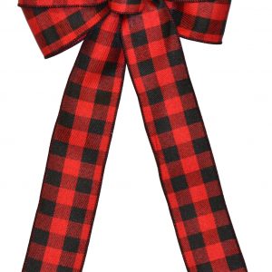 7 Loop #40 Wired Red/Black Check, 16″ Tails