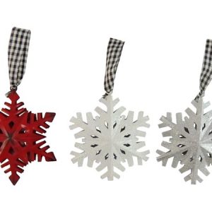 5″ Metal Snowflake Ornament