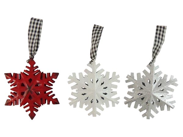 5″ Metal Snowflake Ornament