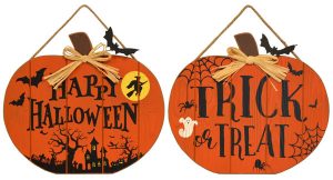 13″ Halloween Pumpkin Wall Hanger