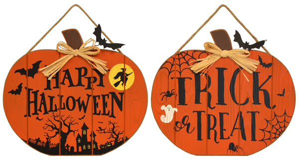 13″ Halloween Pumpkin Wall Hanger