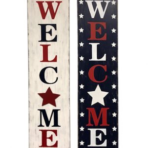 47″ Wooden Welcome Sign
