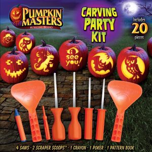 Pumpkin Masters 20 Piece Carving Party Kit