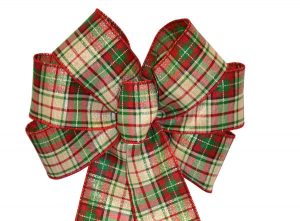 7 Loop #40 Wired Holiday Plaid, 16″ Tails