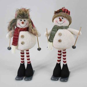 13″ Standing Snowman on Skis
