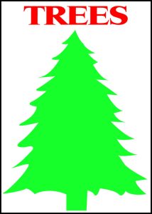 Trees Directional Sign