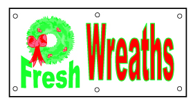 Fresh Wreaths Banner