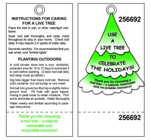 Living Trees Tags / 100/ CS