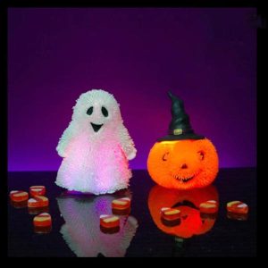 3.5″ LED Ghost & Pumpkin Puffer