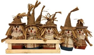 7″ Mini Scarecrows in Crate