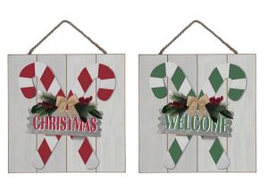 14″ Candy Cane Wall Hanging