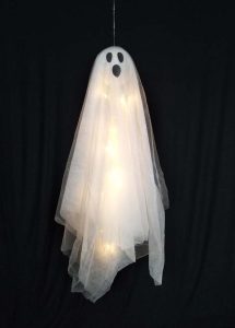 43″ Hanging Ghost w/Lights
